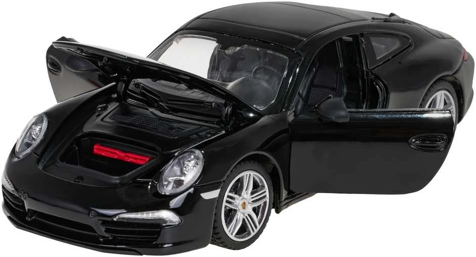 Metalinis automobilis 1:24 Porsche 911 Juoda RASTAR