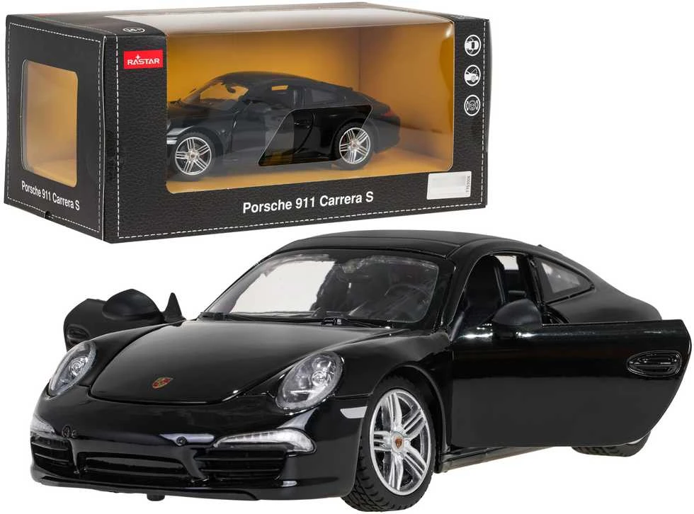 Metalinis automobilis 1:24 Porsche 911 Juoda RASTAR