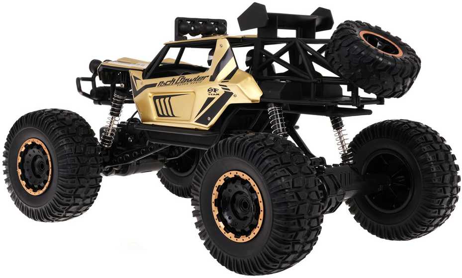 Nuotoliniu būdu valdomas visureigis Metal Mega Crawler 1:8 aukso spalvos