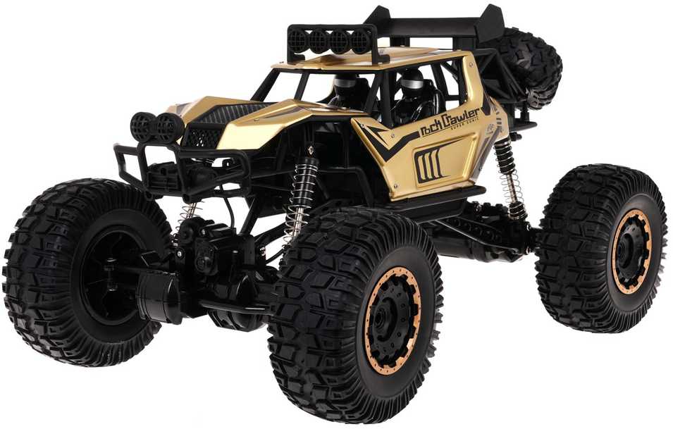 Nuotoliniu būdu valdomas visureigis Metal Mega Crawler 1:8 aukso spalvos