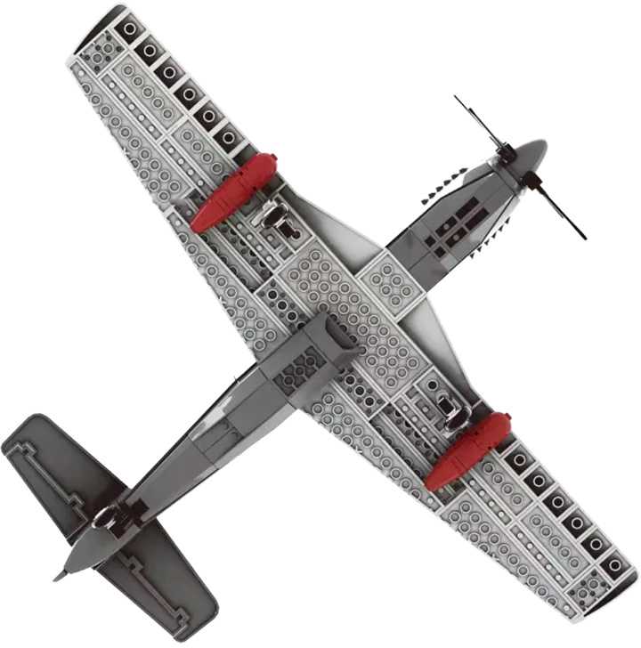 Ramiz MUSTANG FIGHTER P-51 KARINIO LĖKTUVO KONSTRUKCIJOS KLAKAI DIDELIAI