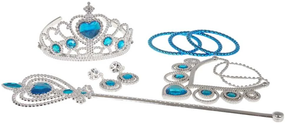 Mažosios princesės rinkinys, mėlynas, 7 dalys.