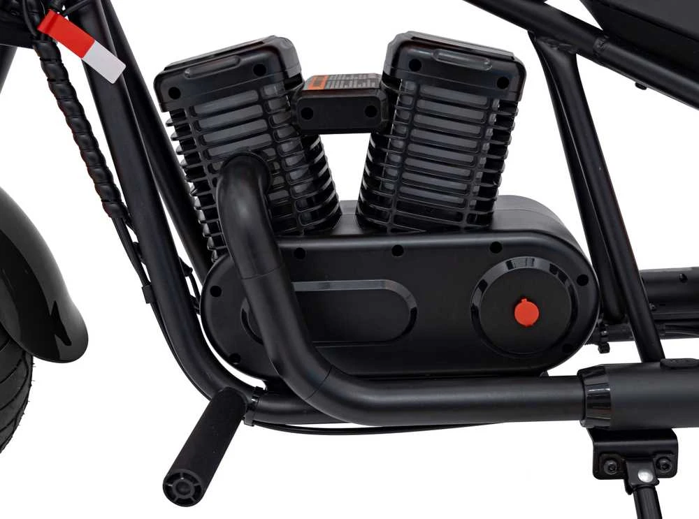 Elektrinis vaikiškas motociklas Cruiser 12 juodas iki 16km/h