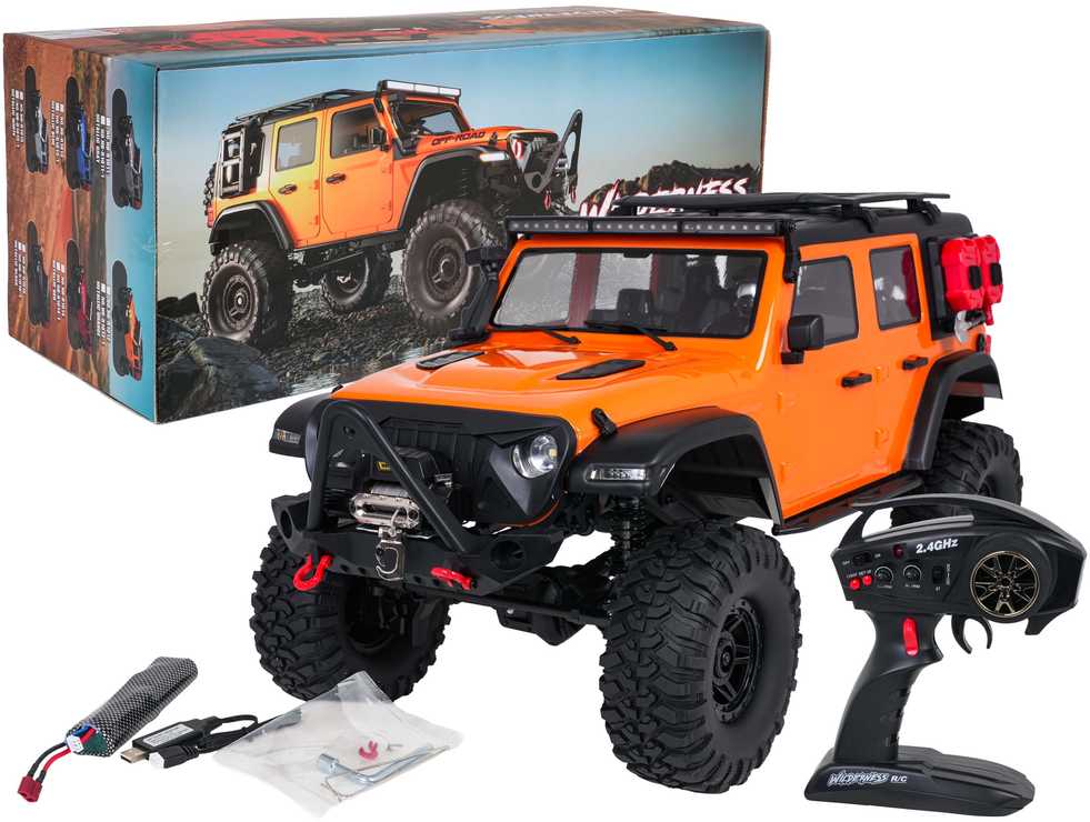 Ramiz Nuotolinio valdymo automobilis Wilderness RTR 1:10 oranžinis ZRC.HB-R1012
