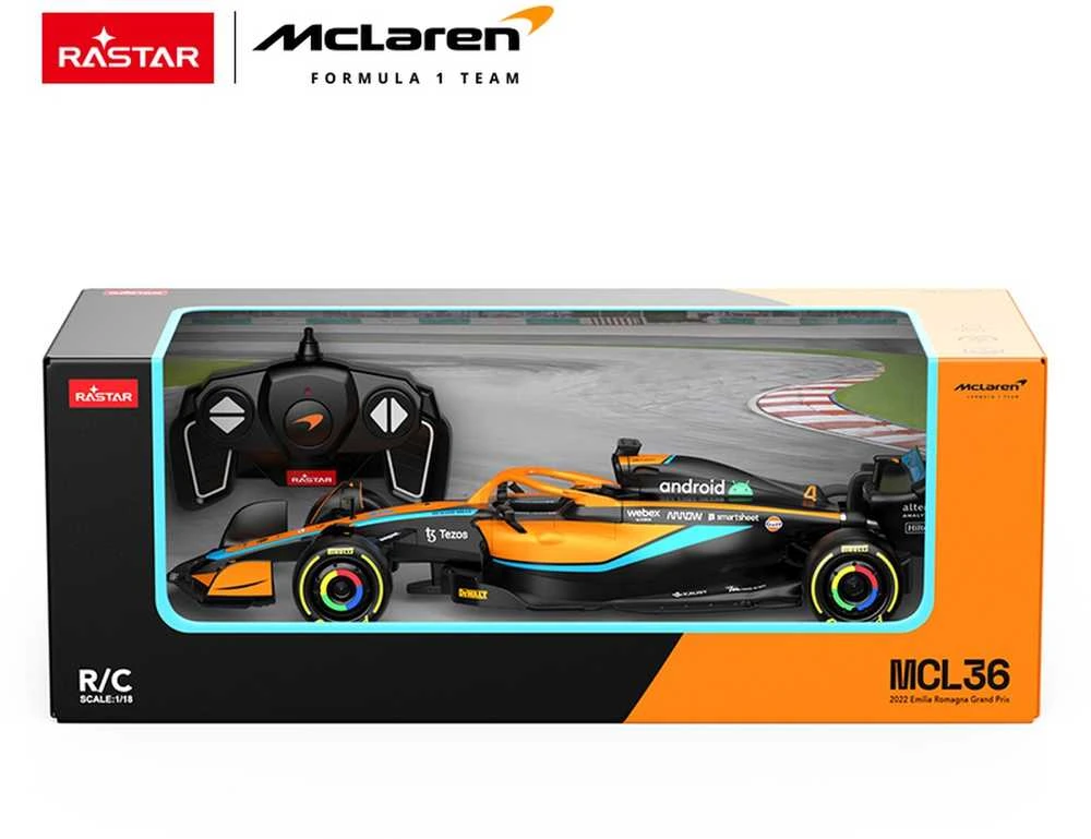 RASTAR 1:18 valdomas automobilis McLaren F1 MCL36, 93300