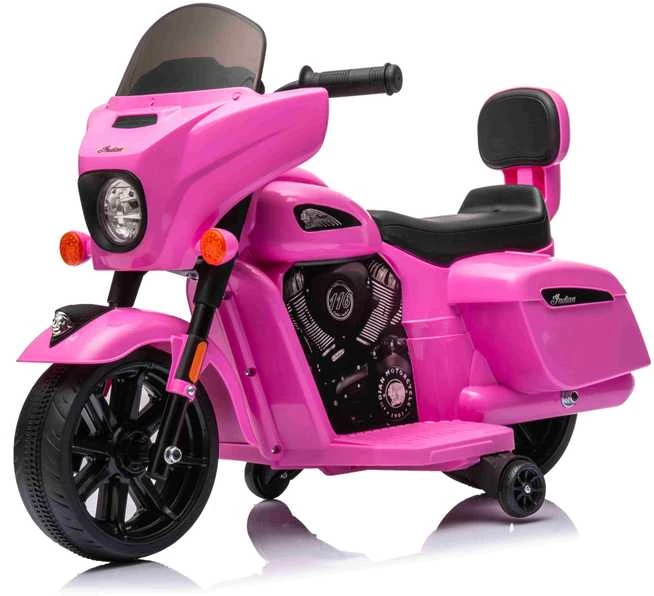 Pink Rožinė Elektrinis motociklas Chopper INDIAN, Rožinė