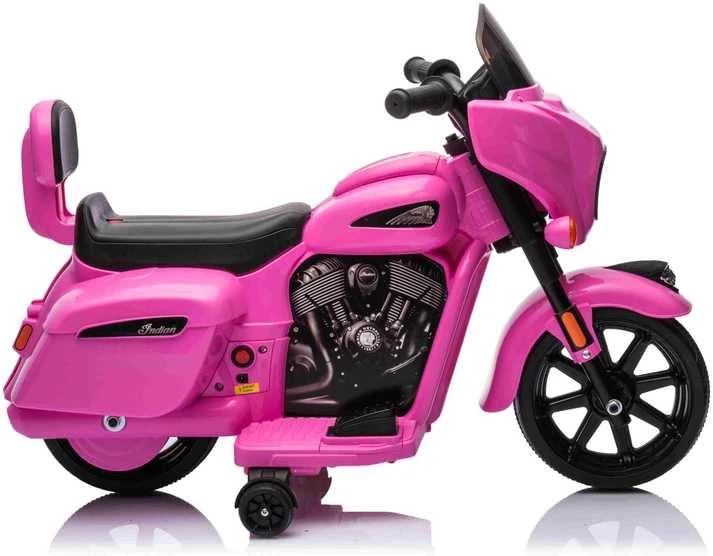 Pink Rožinė Elektrinis motociklas Chopper INDIAN, Rožinė