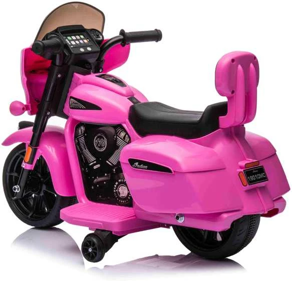 Pink Rožinė Elektrinis motociklas Chopper INDIAN, Rožinė