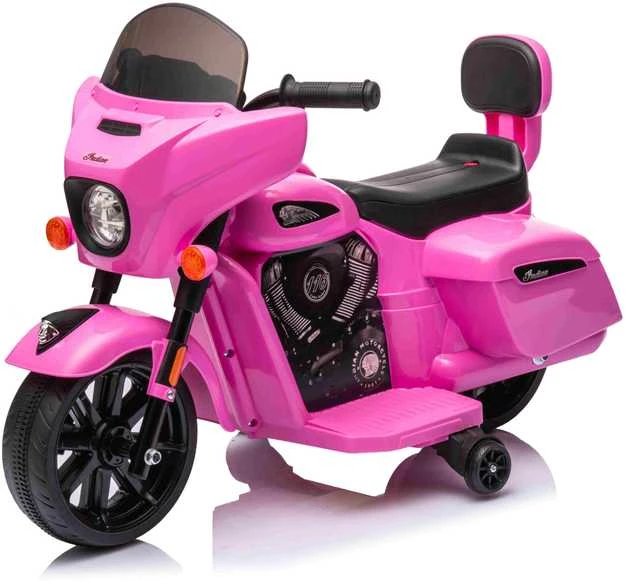 Pink Rožinė Elektrinis motociklas Chopper INDIAN, Rožinė