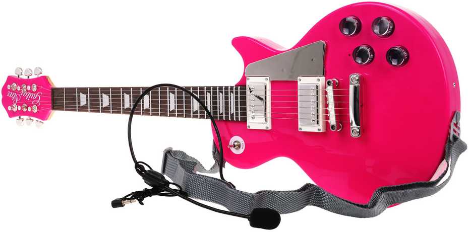 Lean Sport Vaikų gitaros ir mikrofono rinkinys rožinis