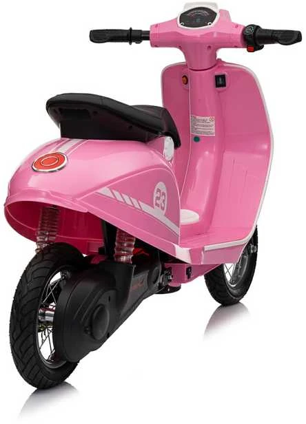 Bili Bike Elektrinis retro stiliaus paspirtukas su 350W varikliu, vaikams nuo 6 metų, cianas