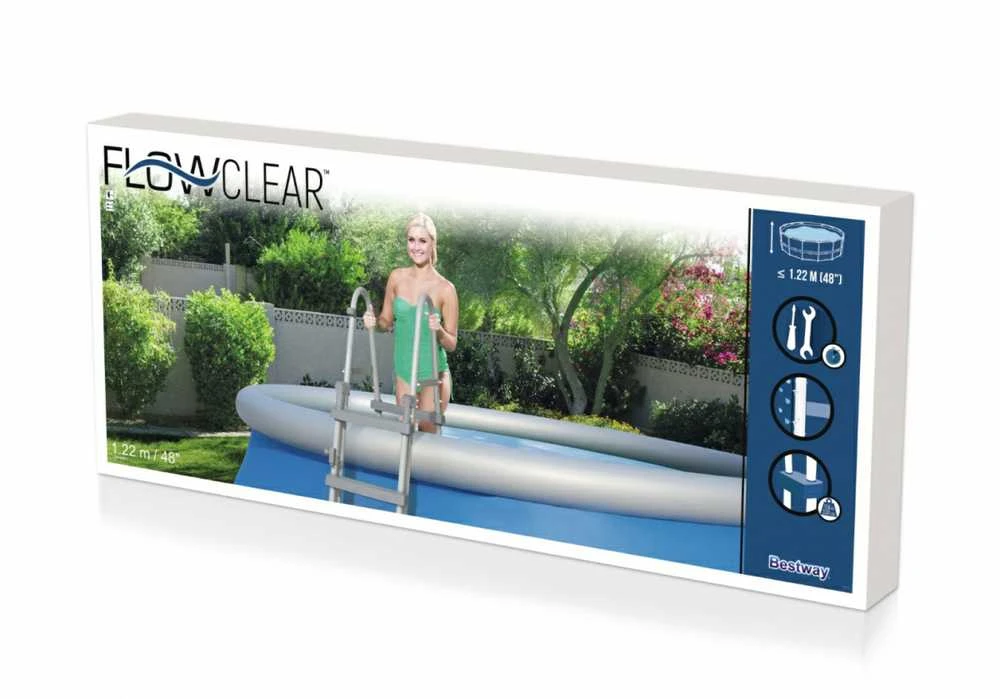 Bestway Flowclear Baseino kopetėlės, 122cm, 4 laipteliai