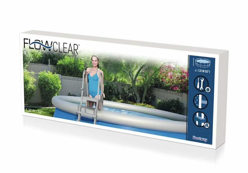 Bestway Flowclear Baseino kopetėlės, 132cm, 4 laipteliai