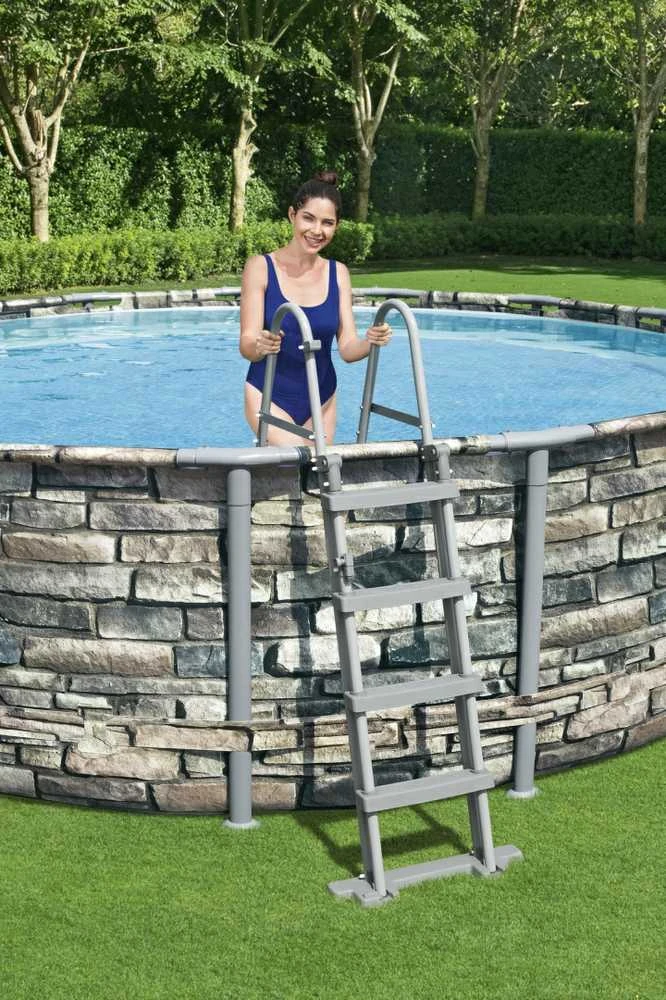 Bestway Flowclear Baseino kopetėlės, 122cm, 4 laipteliai