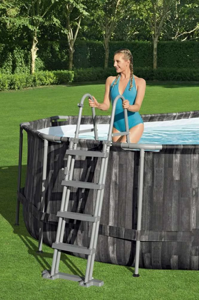 Bestway Flowclear Baseino kopetėlės, 122cm, 4 laipteliai