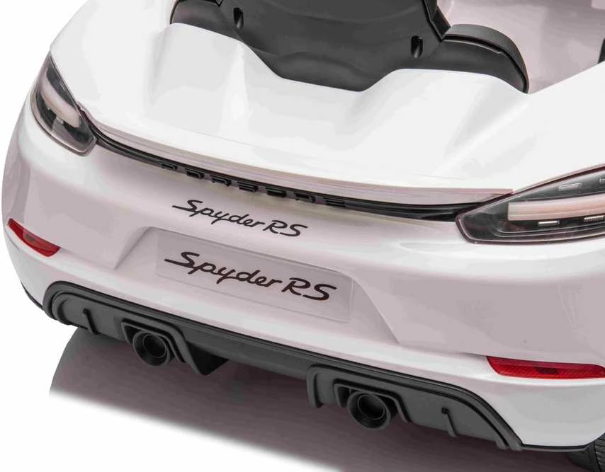 Roger Elektromobilis Porsche Spyder RS 718, Baltas