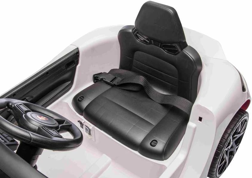 Roger Elektromobilis Porsche Spyder RS 718, Baltas