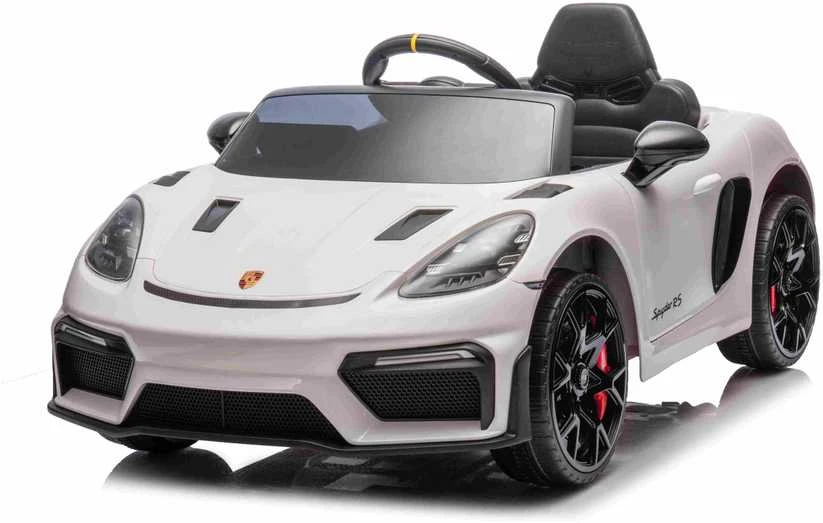 Roger Elektromobilis Porsche Spyder RS 718, Baltas