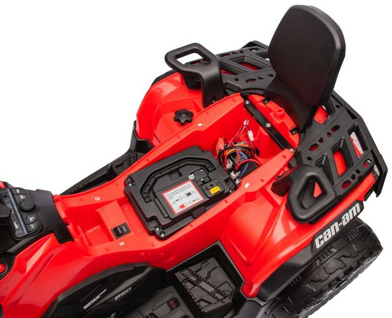 Quad Can Am Outlander ATV Raudona