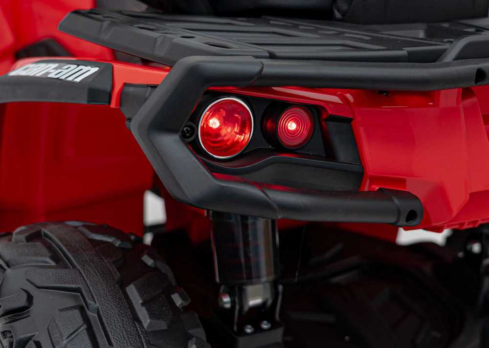 Quad Can Am Outlander ATV Raudona