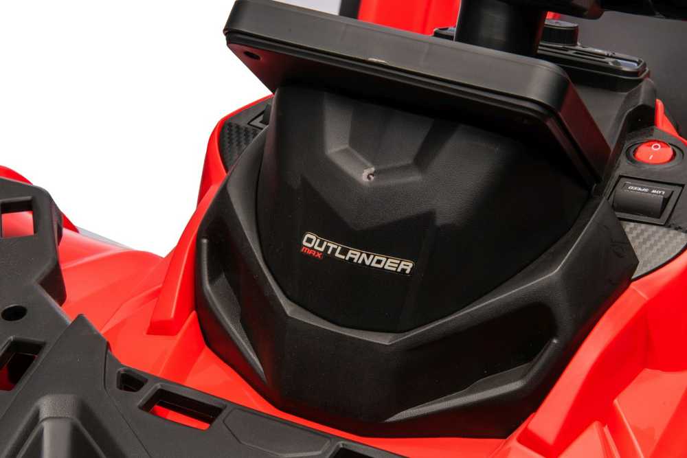 Quad Can Am Outlander ATV Raudona