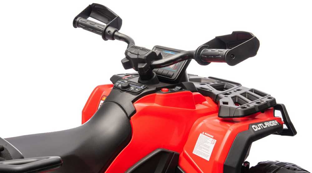 Quad Can Am Outlander ATV Raudona