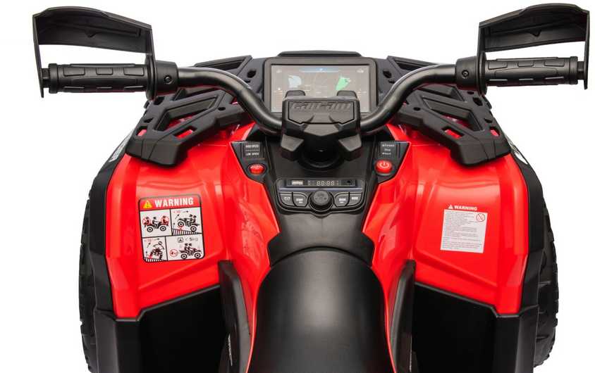 Quad Can Am Outlander ATV Raudona