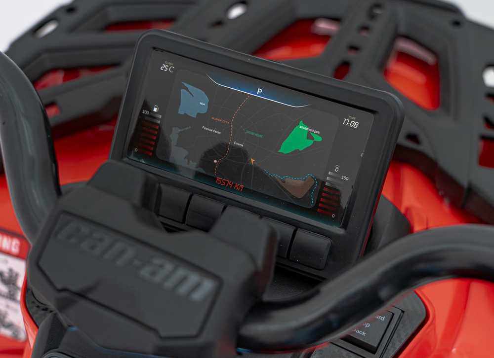 Quad Can Am Outlander ATV Raudona