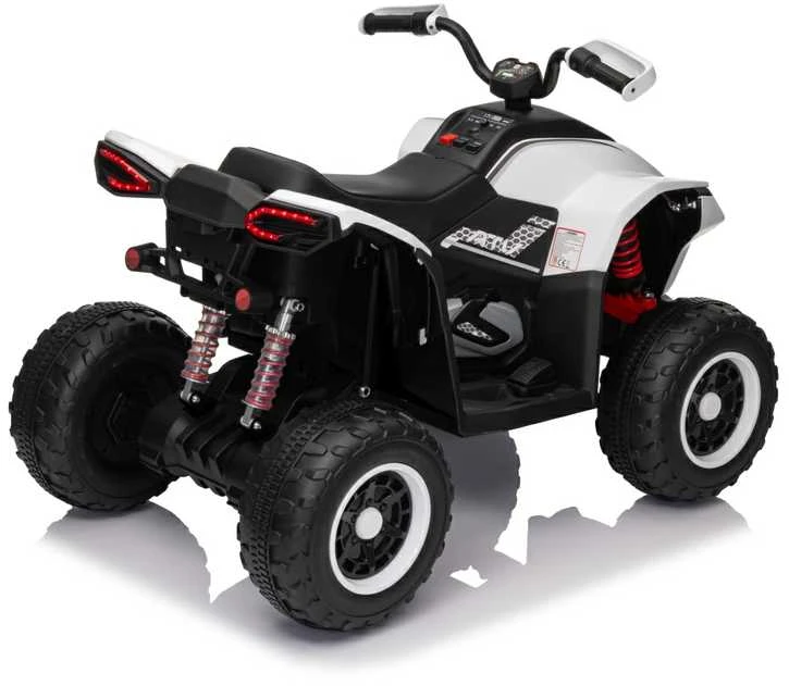 Elektrinis keturratis Fast Wheel, Baltas