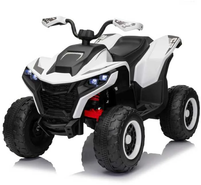Elektrinis keturratis Fast Wheel, Baltas