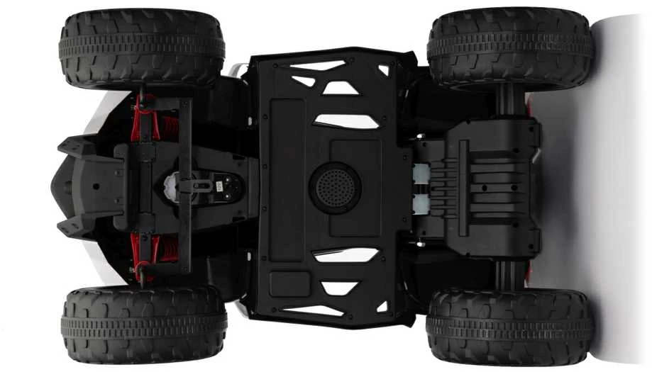 Elektrinis keturratis Fast Wheel, Baltas
