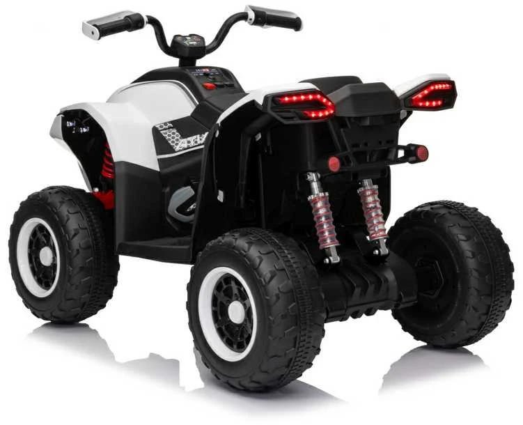 Elektrinis keturratis Fast Wheel, Baltas