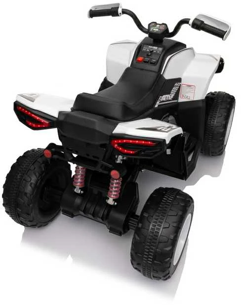 Elektrinis keturratis Fast Wheel, Baltas