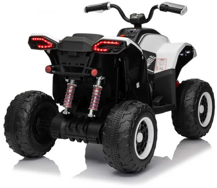 Elektrinis keturratis Fast Wheel, Baltas