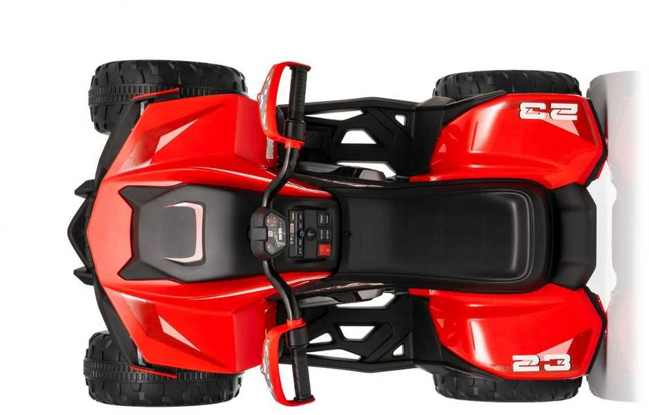Elektrinis keturratis Fast Wheel, Raudona