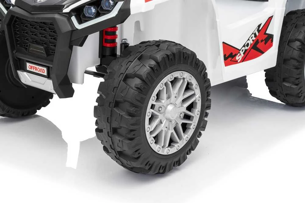 Dvivietis elektrinis keturratis Extreme Sport TX ATV 4x4, Baltas