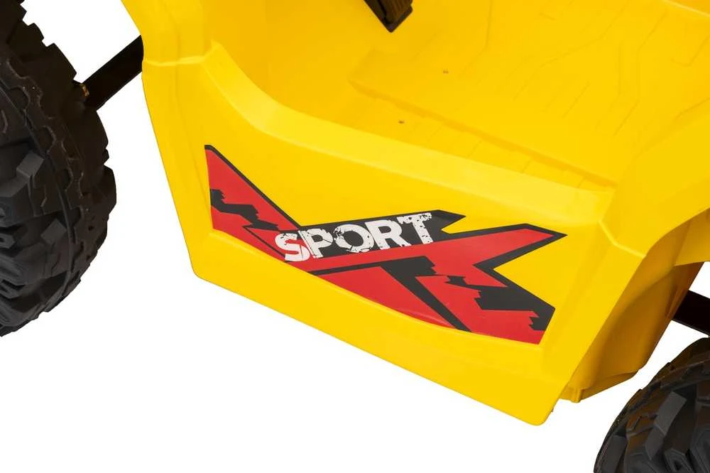Dvivietis elektrinis keturratis Extreme Sport TX ATV 4x4, Geltona