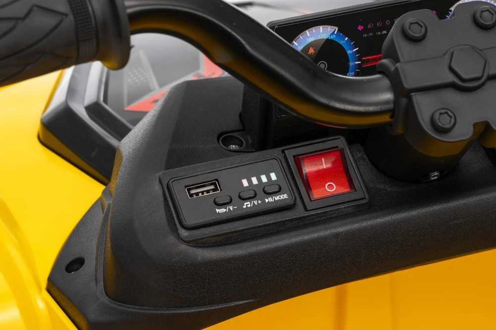 Dvivietis elektrinis keturratis Extreme Sport TX ATV 4x4, Geltona