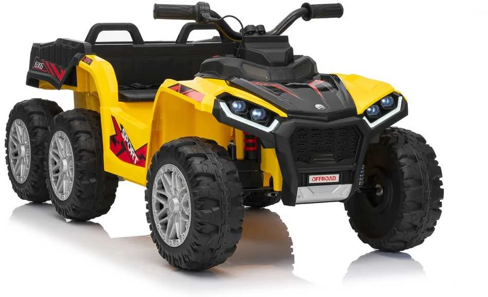 Dvivietis elektrinis keturratis Extreme Sport TX ATV 4x4, Geltona