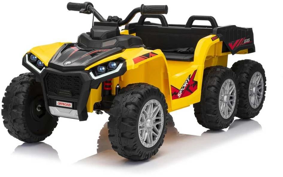 Dvivietis elektrinis keturratis Extreme Sport TX ATV 4x4, Geltona