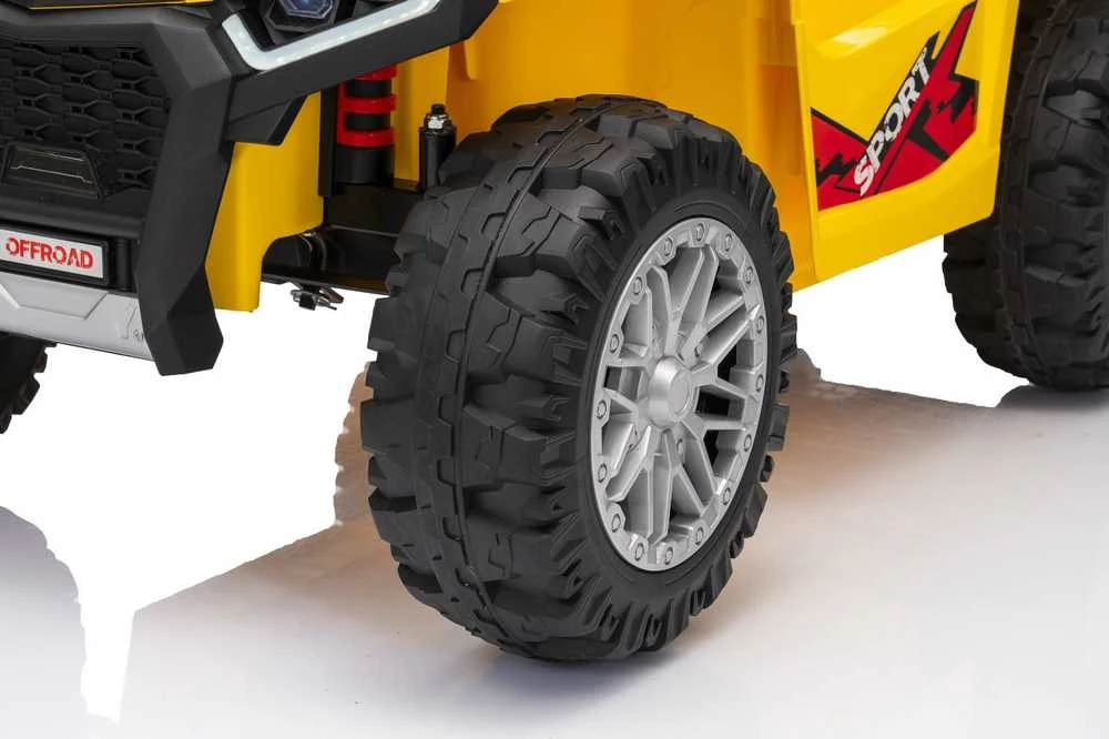 Dvivietis elektrinis keturratis Extreme Sport TX ATV 4x4, Geltona