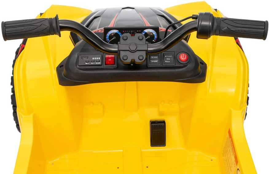 Dvivietis elektrinis keturratis Extreme Sport TX ATV 4x4, Geltona