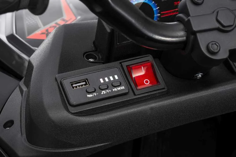 Dvivietis elektrinis keturratis Extreme Sport TX ATV 4x4, Juodas