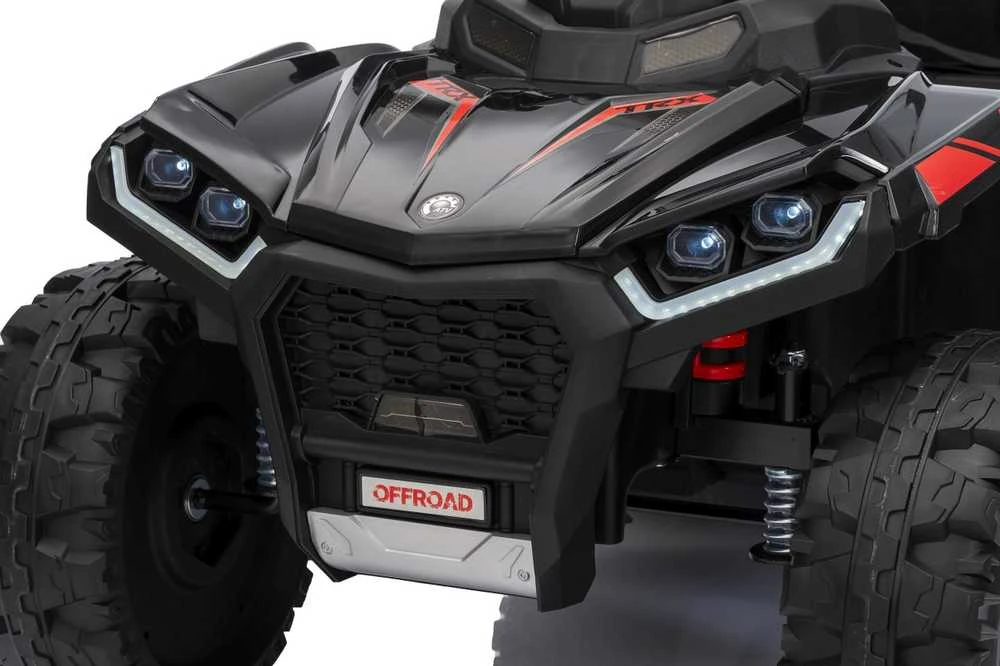 Dvivietis elektrinis keturratis Extreme Sport TX ATV 4x4, Juodas