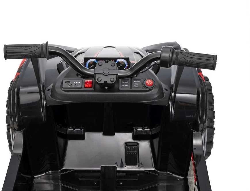 Dvivietis elektrinis keturratis Extreme Sport TX ATV 4x4, Juodas