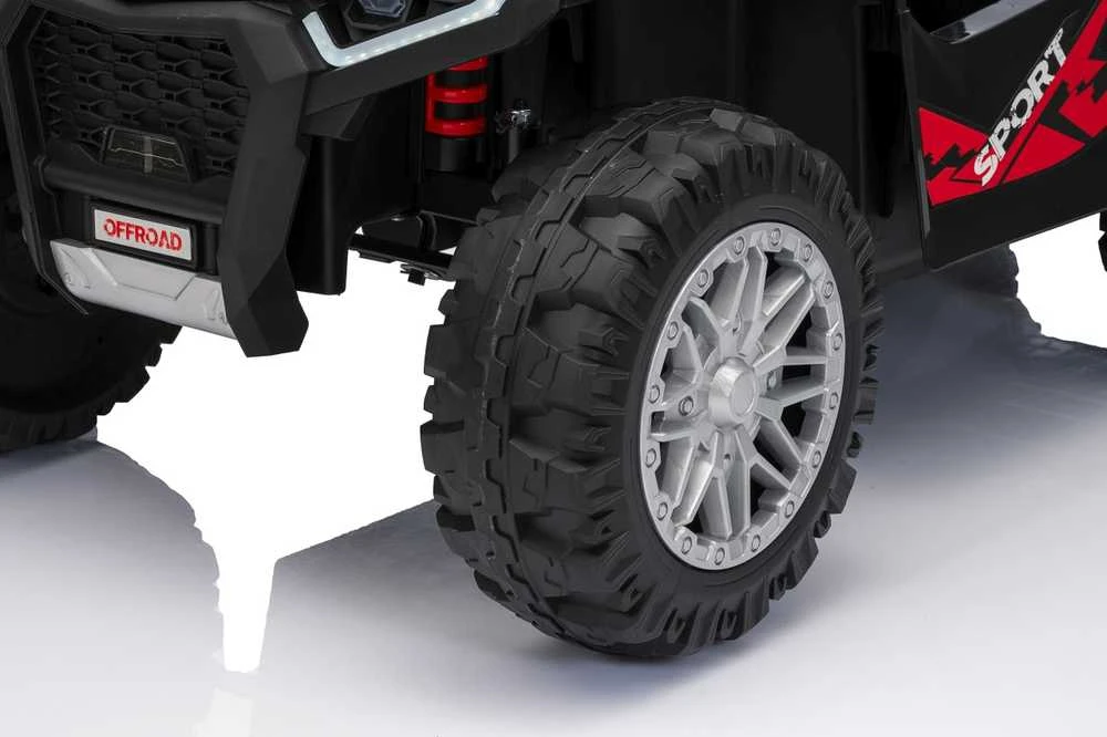 Dvivietis elektrinis keturratis Extreme Sport TX ATV 4x4, Juodas