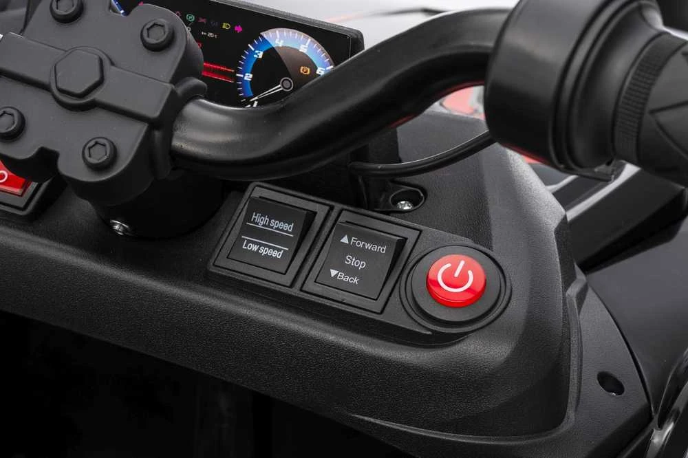 Dvivietis elektrinis keturratis Extreme Sport TX ATV 4x4, Juodas