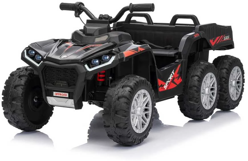 Dvivietis elektrinis keturratis Extreme Sport TX ATV 4x4, Juodas