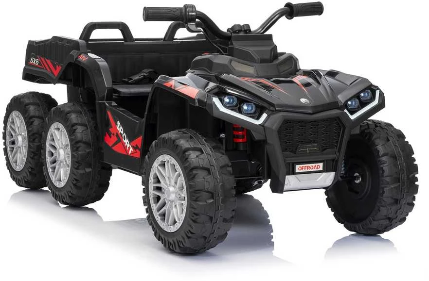 Dvivietis elektrinis keturratis Extreme Sport TX ATV 4x4, Juodas