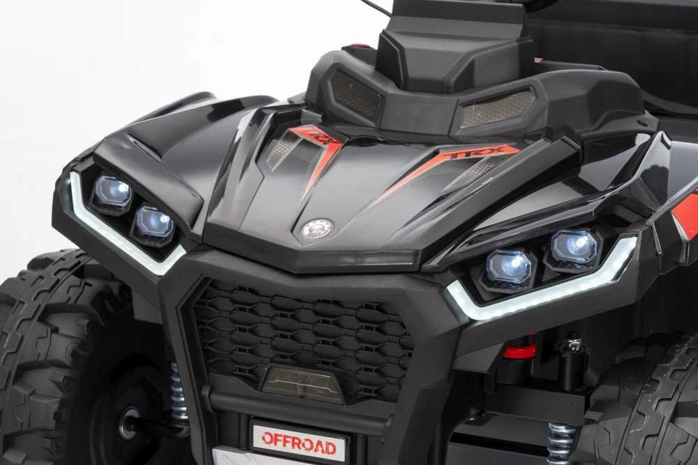 Dvivietis elektrinis keturratis Extreme Sport TX ATV 4x4, Juodas
